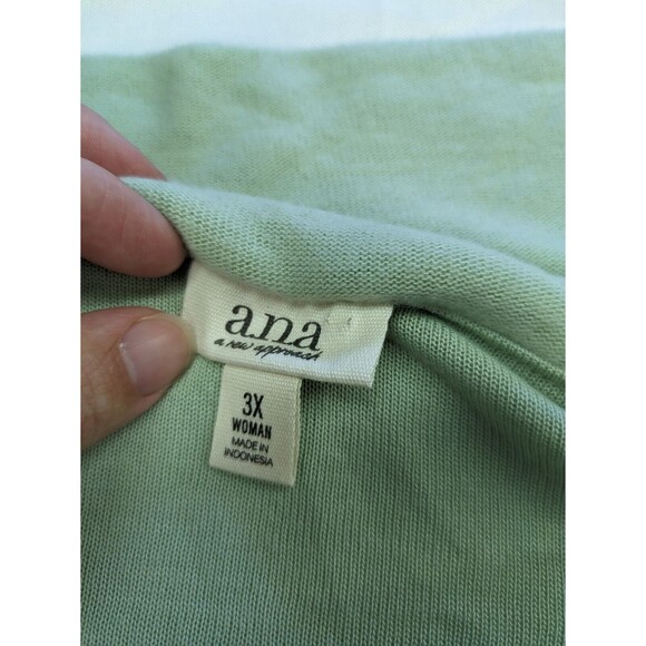 a.n.a Cozy Off the Shoulder Long Sleeve Sweater Green Top Women's 3X NWT - Picture 7 of 11